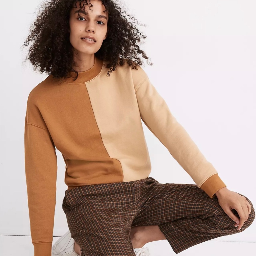 Madewell color block sweatshirt size S